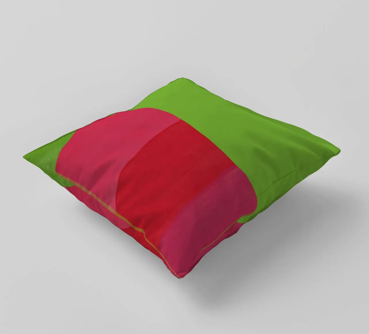 Verde e rosso di colore opposto cuscino da Little Dean