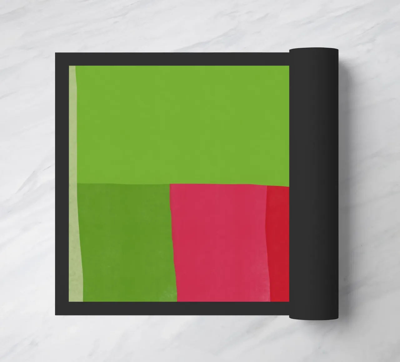 Verde e rosso di colore opposto zerbino da Little Dean