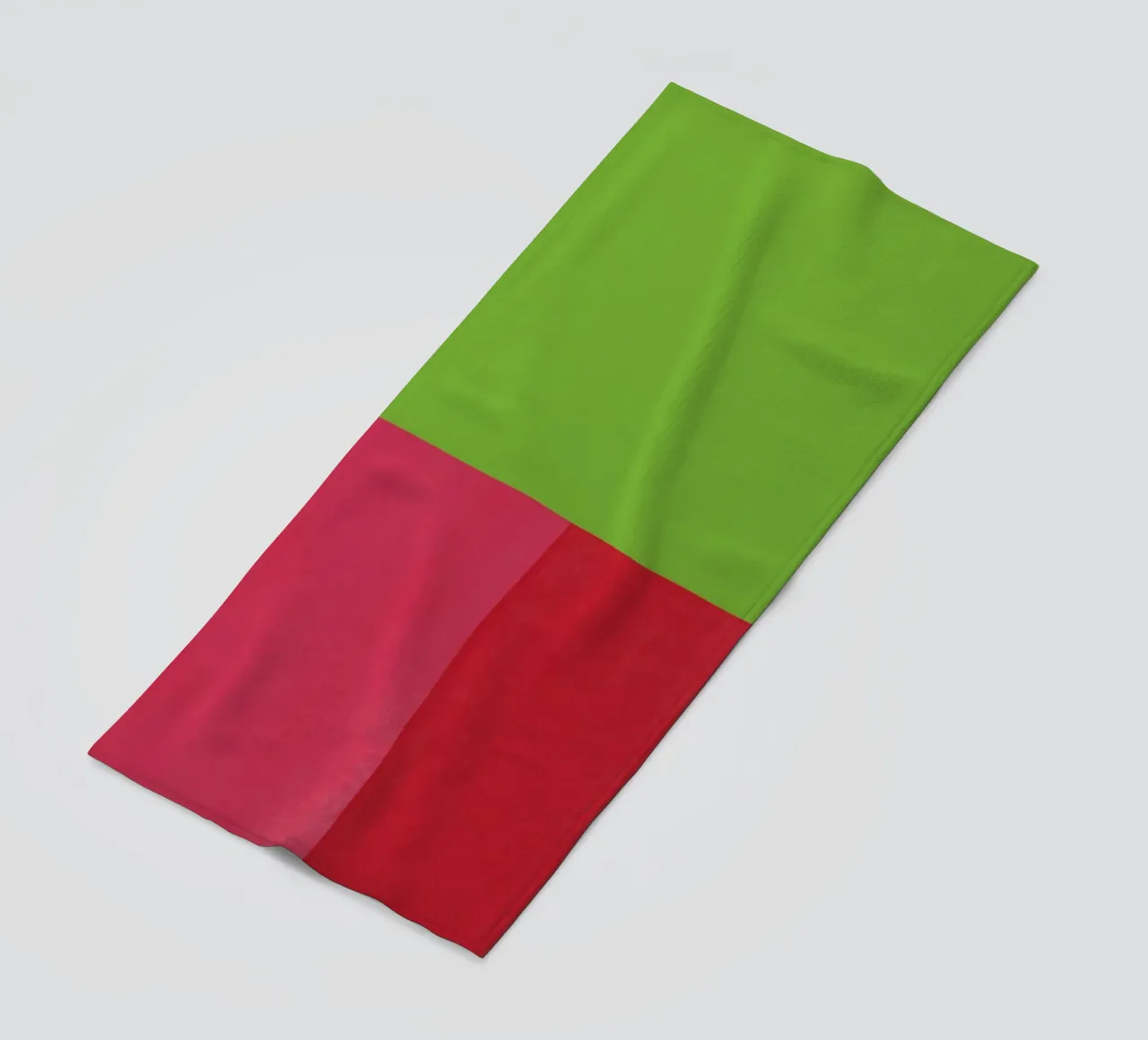 Verde e rosso di colore opposto telo mare da Little Dean