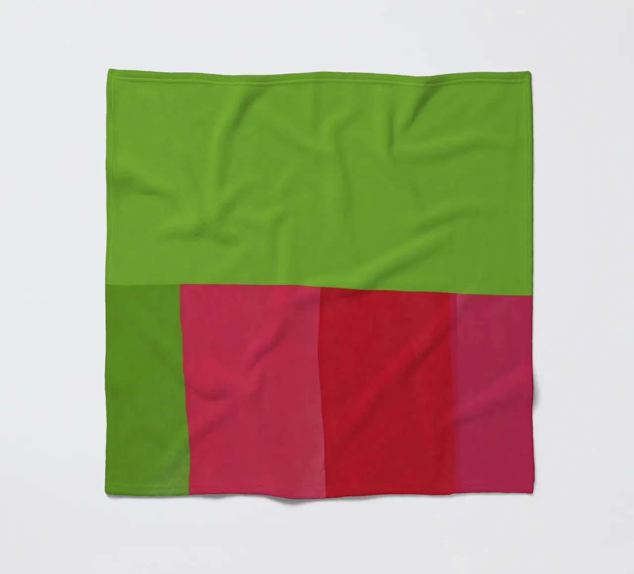 Verde e rosso di colore opposto coperta in pile da Little Dean
