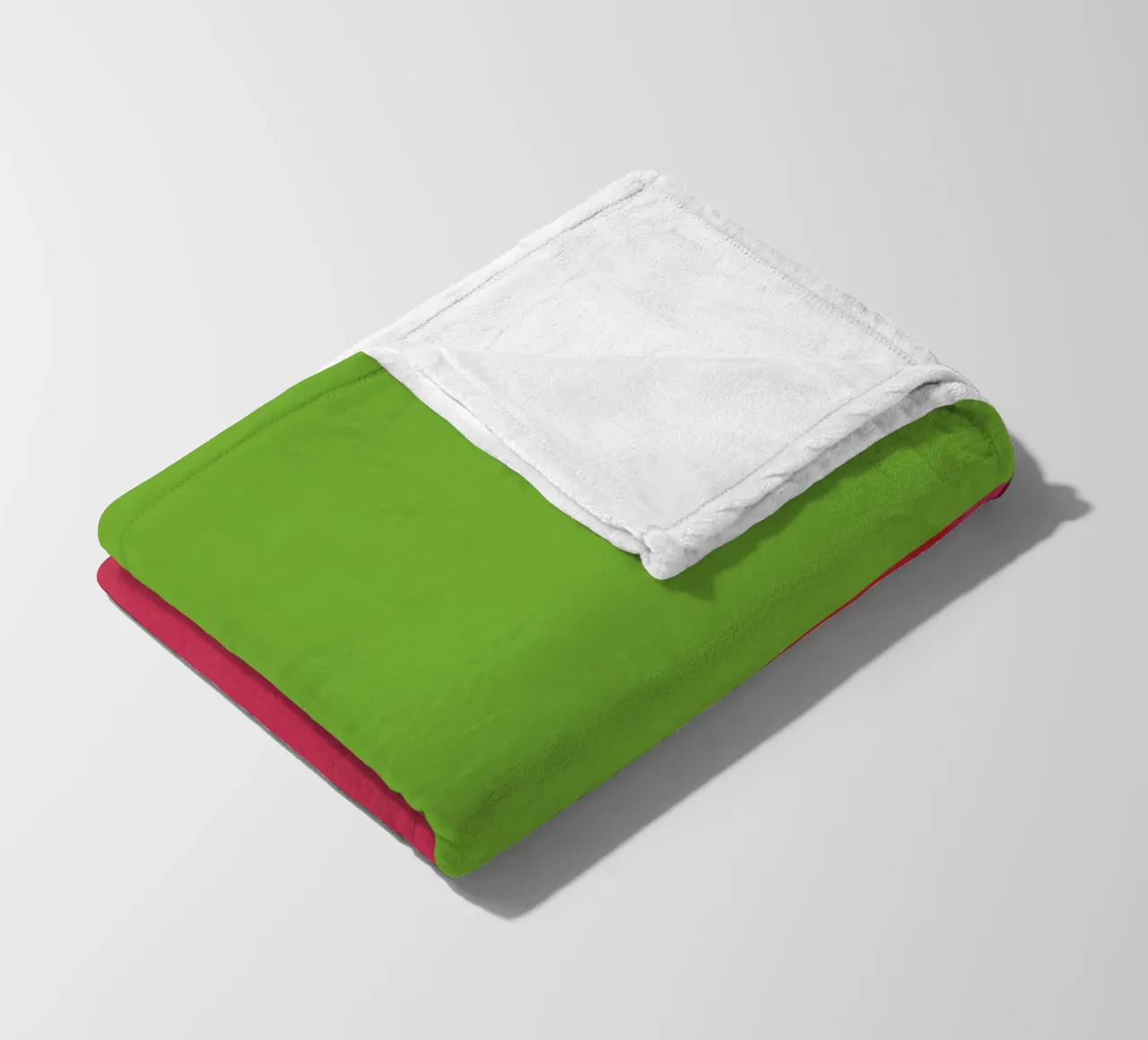 Verde e rosso di colore opposto coperta in pile da Little Dean