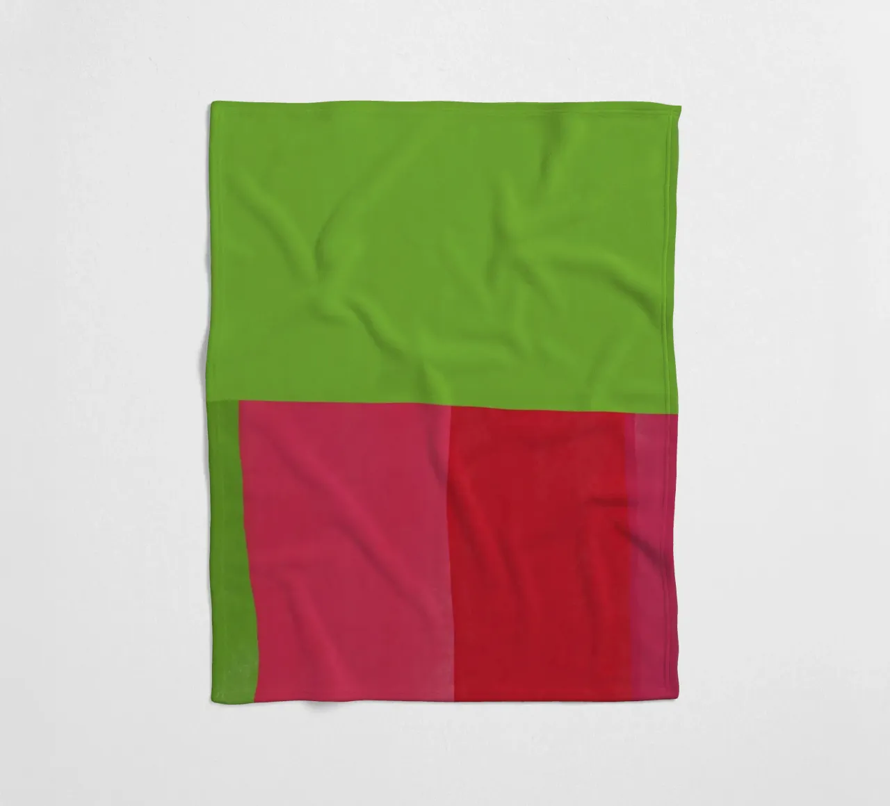 Verde e rosso di colore opposto coperta in pile da Little Dean