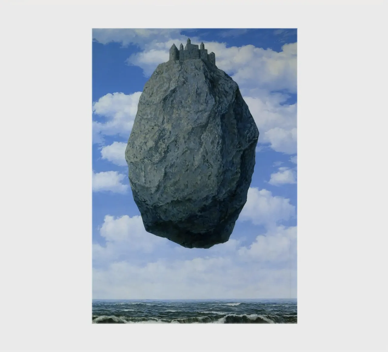 René Magritte’s "The Castle in the Pyrenees" (1959) notebook by Classic Art Prints