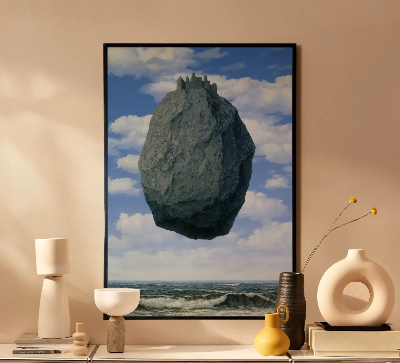 Il castello sui Pirenei di René Magritte (1959) carta hahnemühle da Classic Art Prints