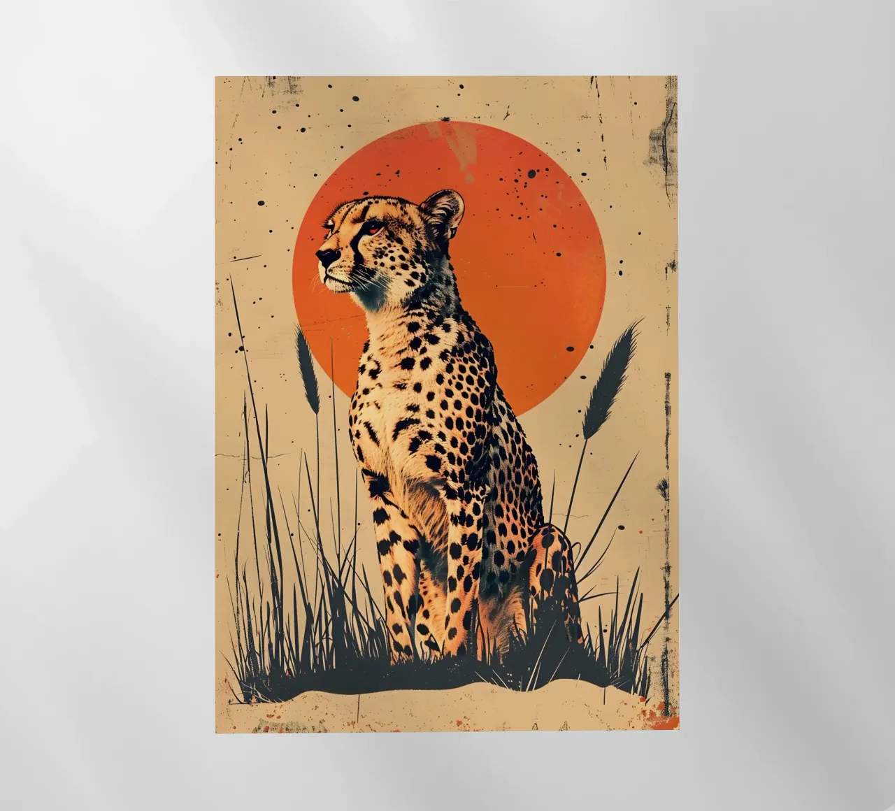 Gepard Vintage Grafik pellicola backlit da WILD ART