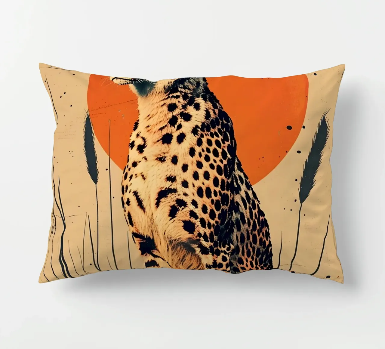 Gepard Vintage Grafik cuscino da WILD ART