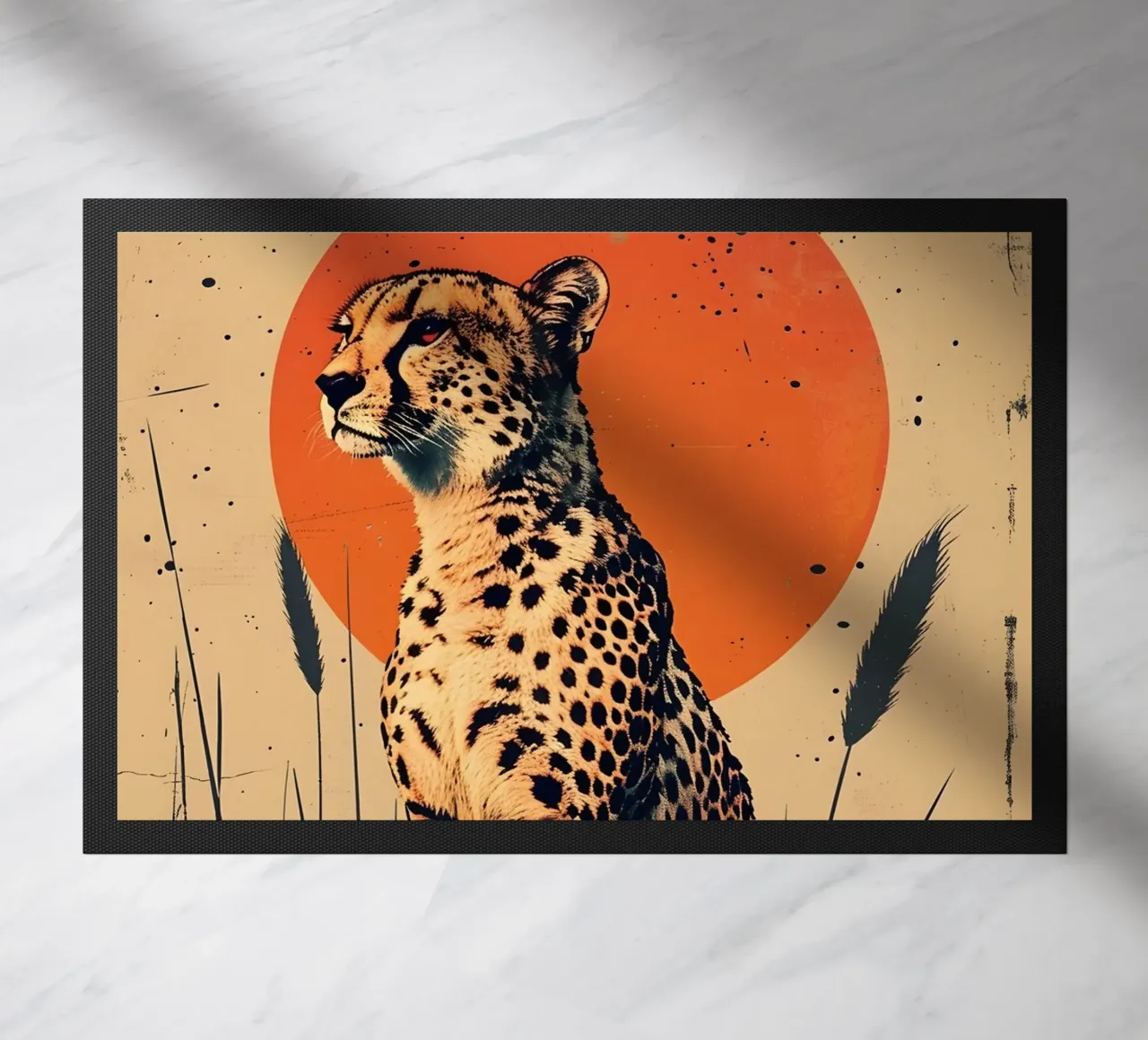Gepard Vintage Grafik zerbino da WILD ART
