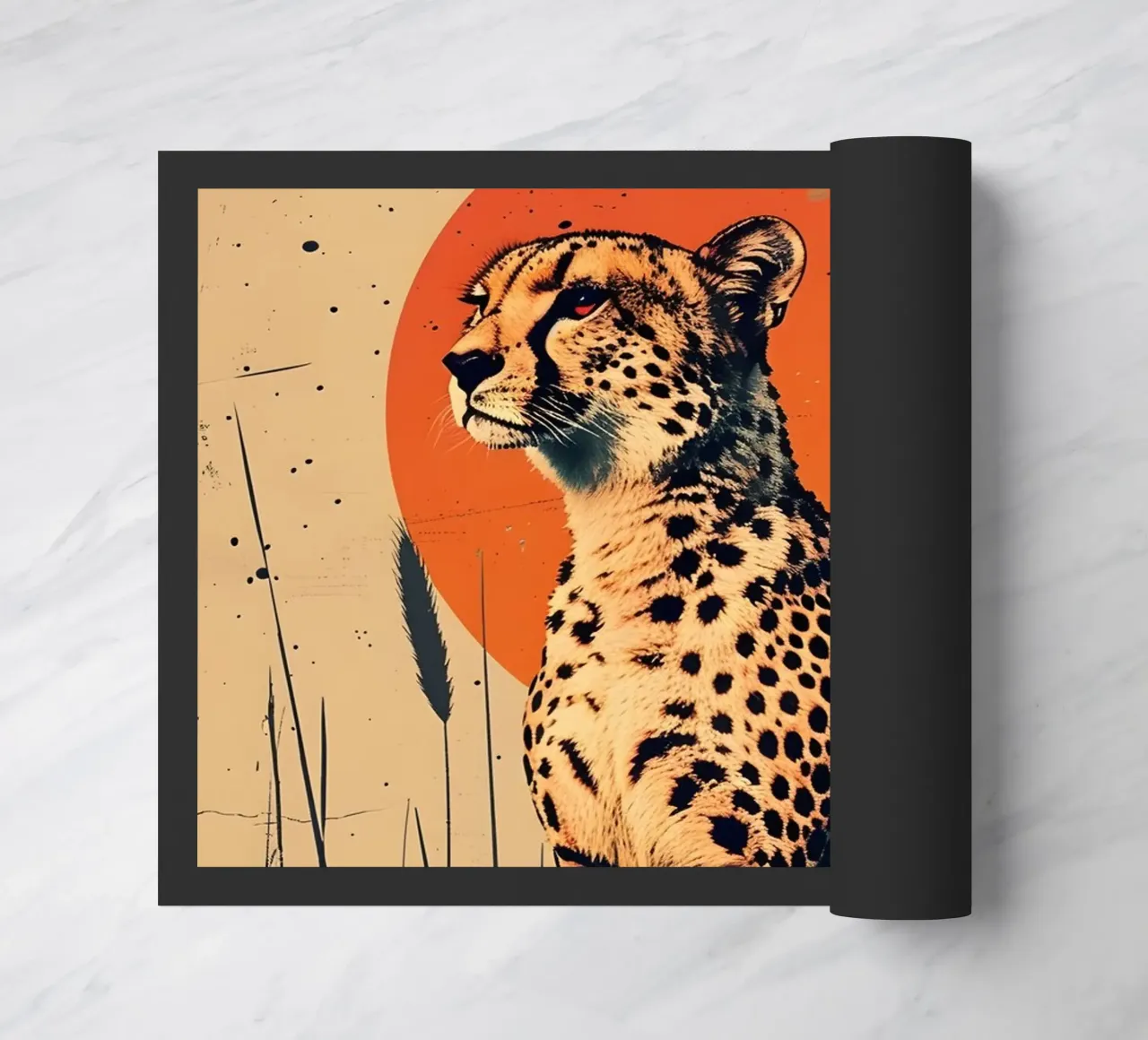 Gepard Vintage Grafik zerbino da WILD ART