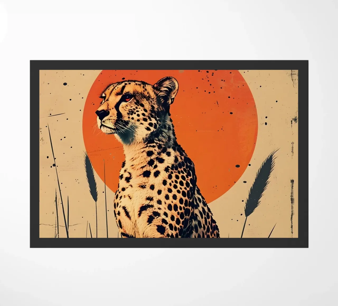 Gepard Vintage Grafik zerbino da WILD ART