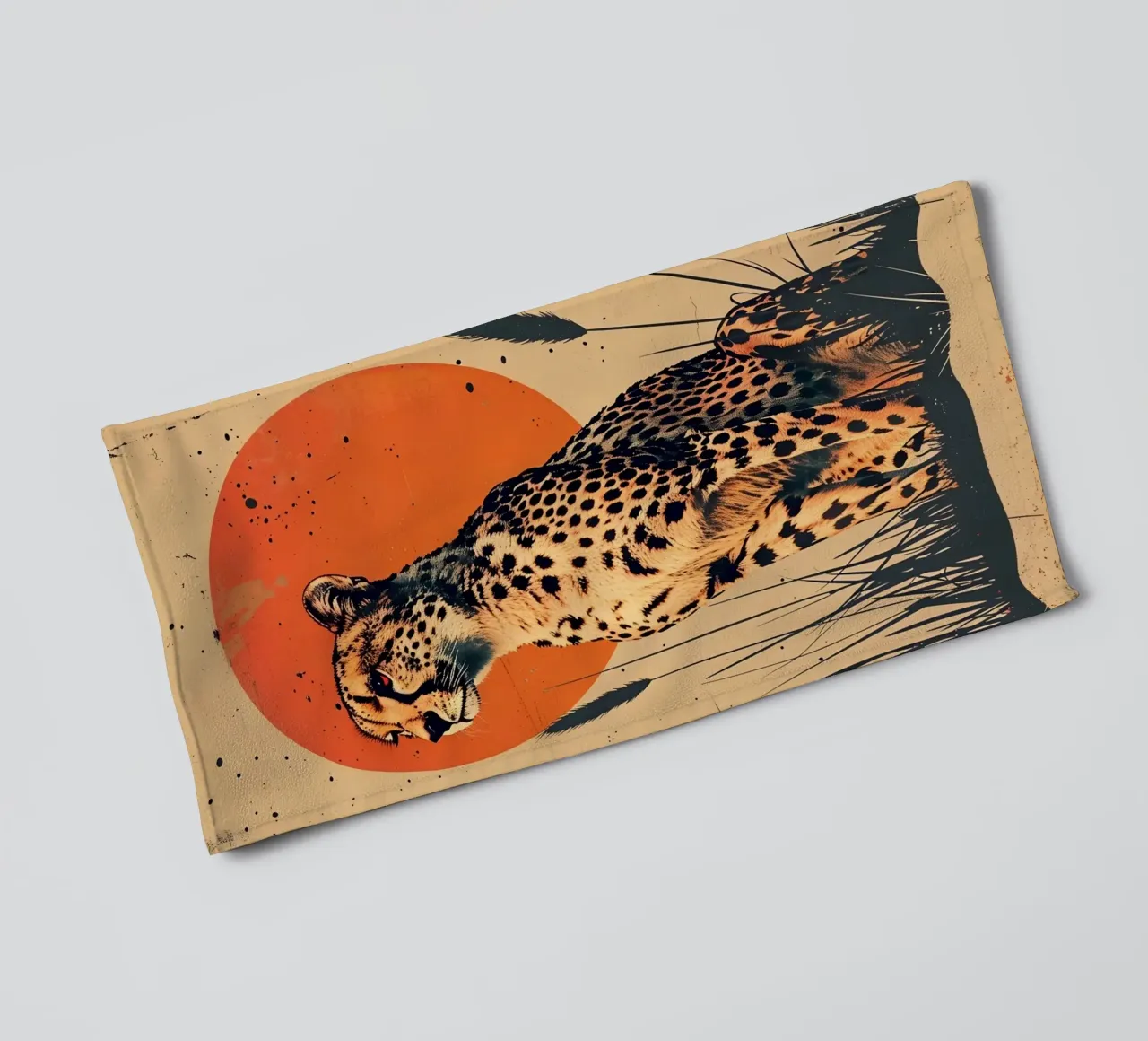 Gepard Vintage Grafik towel by WILD ART