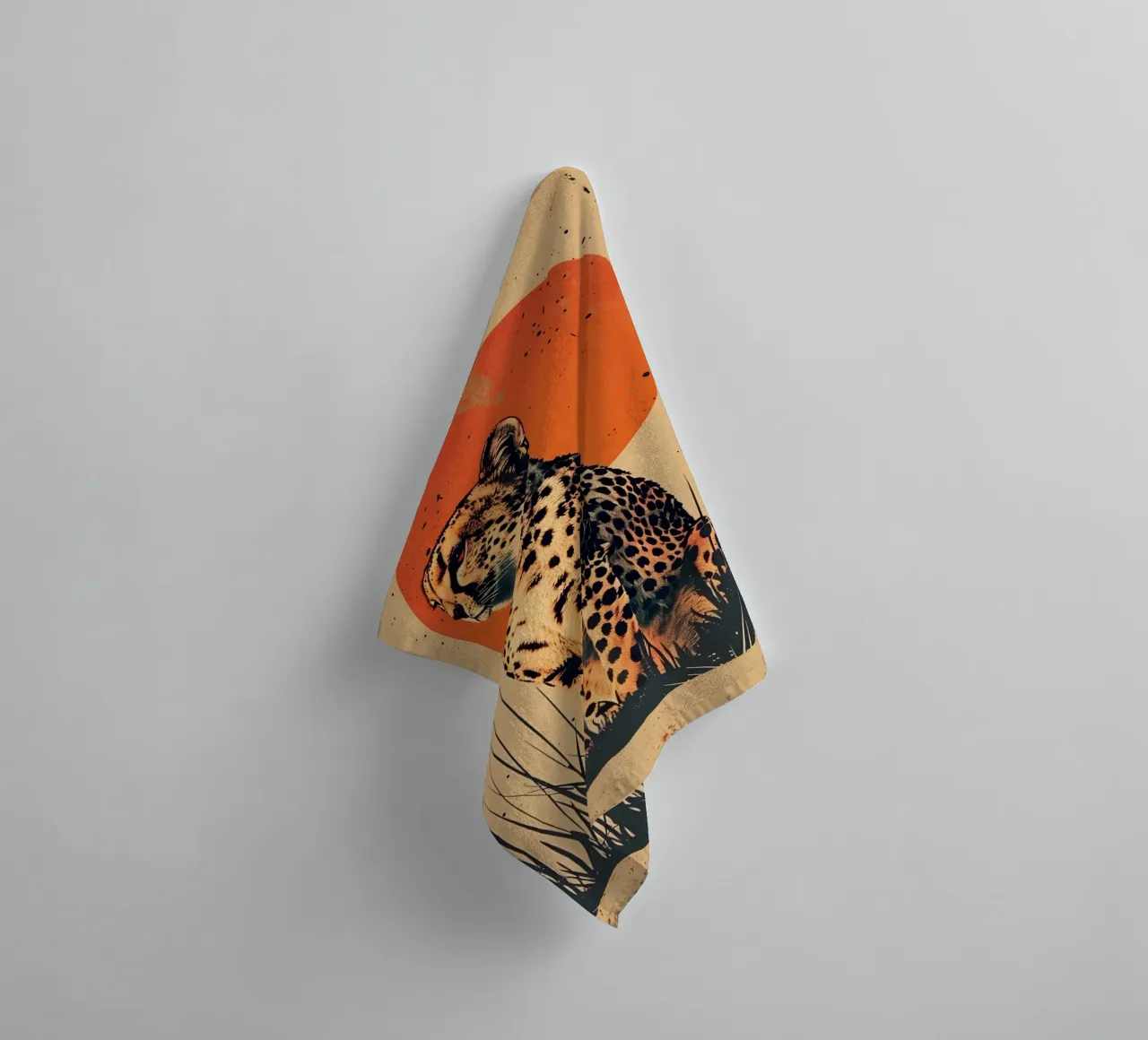 Gepard Vintage Grafik towel by WILD ART