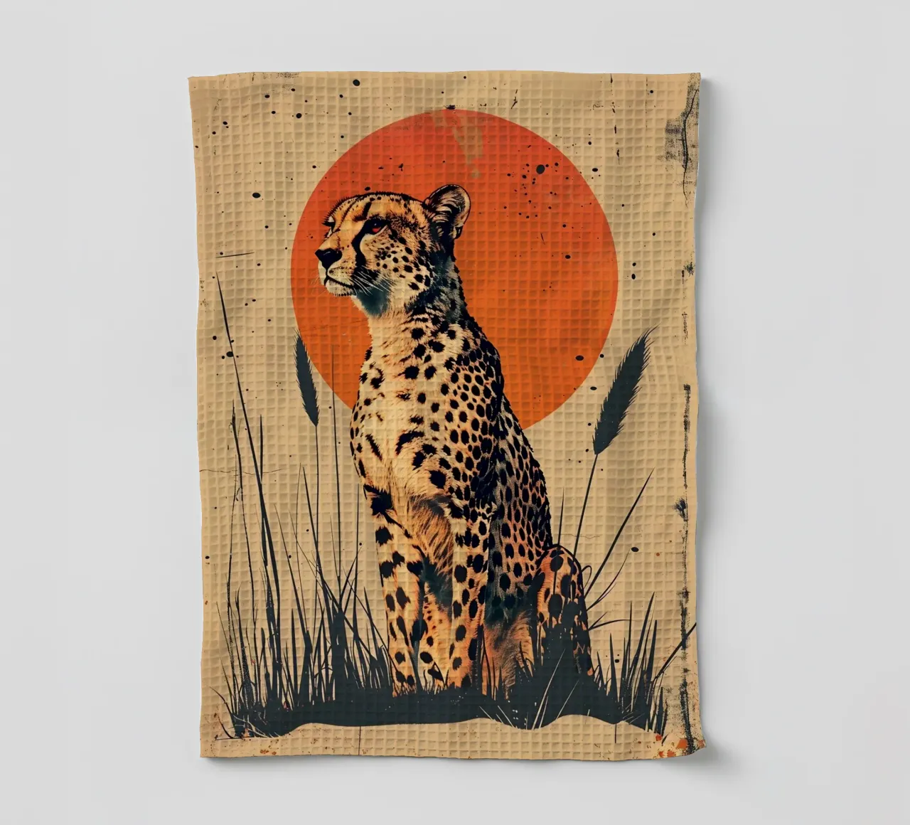 Gepard Vintage Grafik canovaccio da cucina da WILD ART