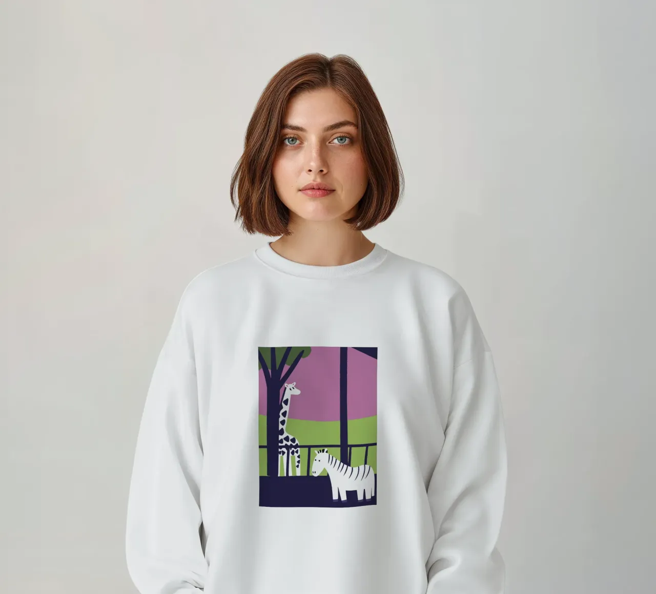 Giraffa e zebra felpa da TRENDY POSTER SHOP