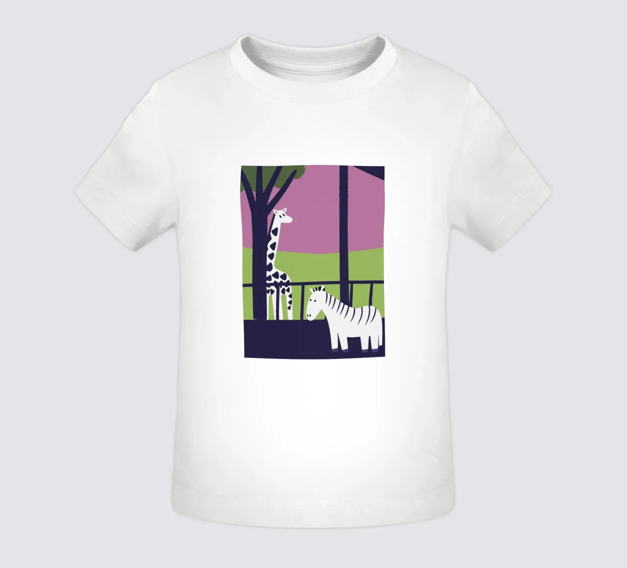 Giraffa e zebra maglietta neonato da TRENDY POSTER SHOP