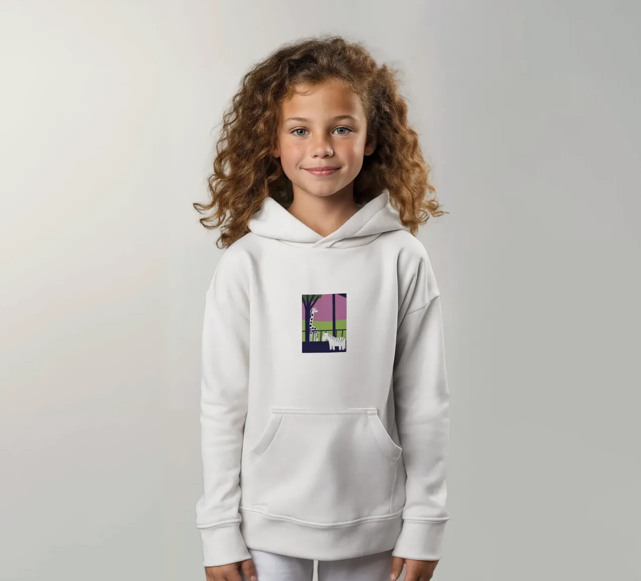 Giraffa e zebra felpa bambino con cappuccio da TRENDY POSTER SHOP