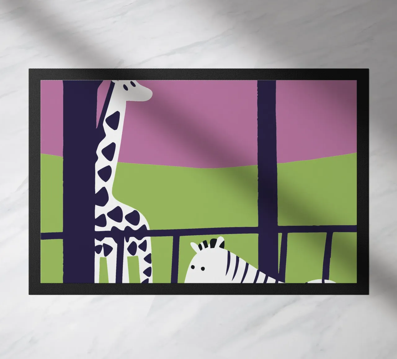 Giraffa e zebra zerbino da TRENDY POSTER SHOP