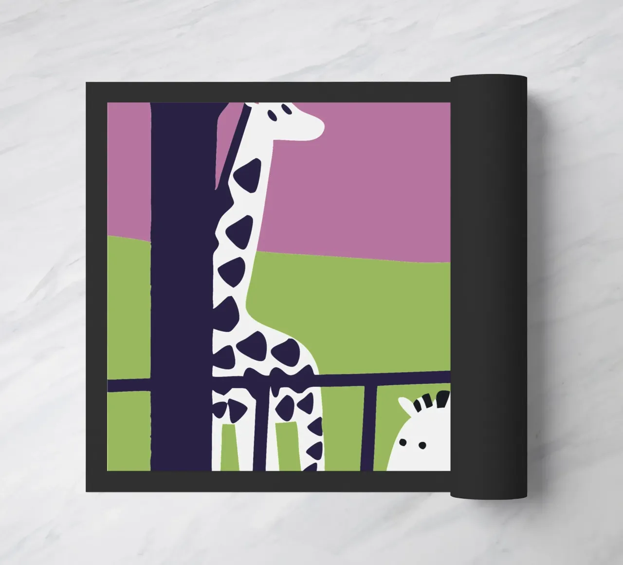 Giraffa e zebra zerbino da TRENDY POSTER SHOP