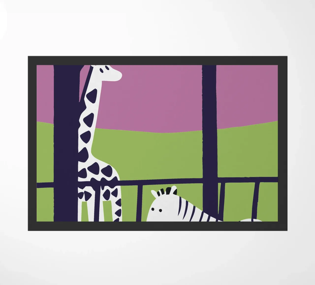 Giraffa e zebra zerbino da TRENDY POSTER SHOP