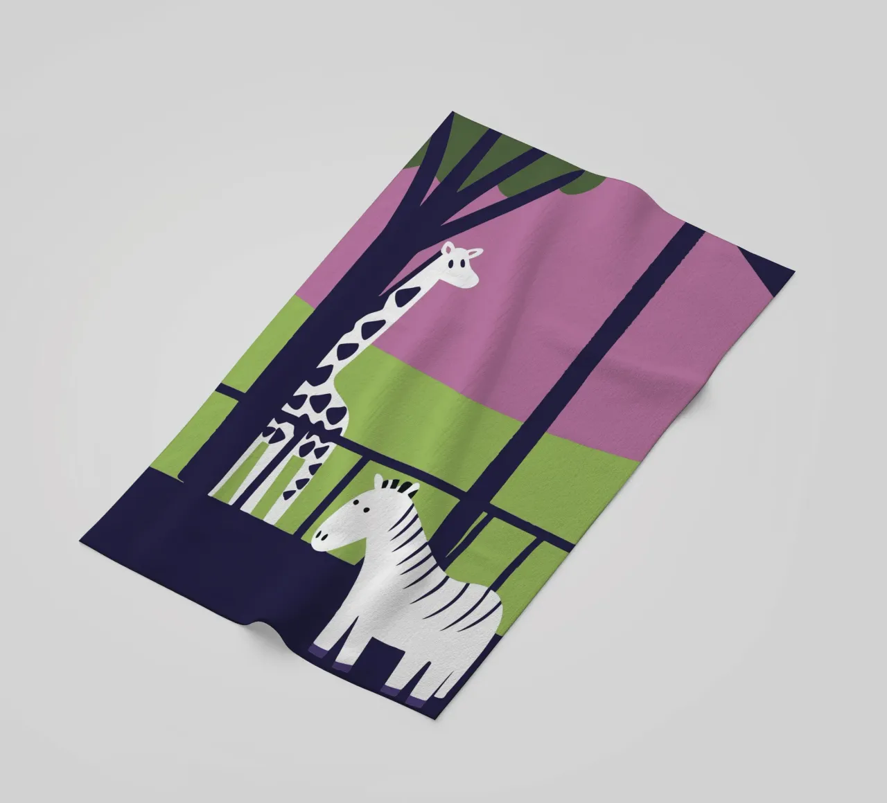 Giraffa e zebra telo mare da TRENDY POSTER SHOP