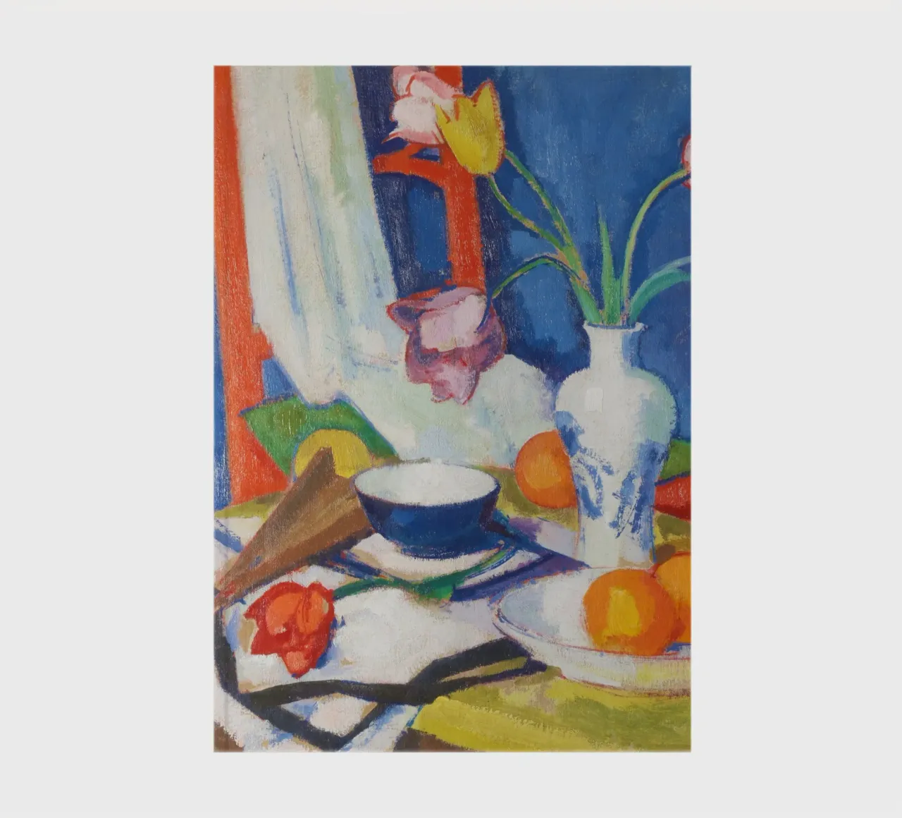 “Still Life with Tulips and Oranges” by Samuel John Peploe notebook by Pretty Flowers Vintage Botanicals