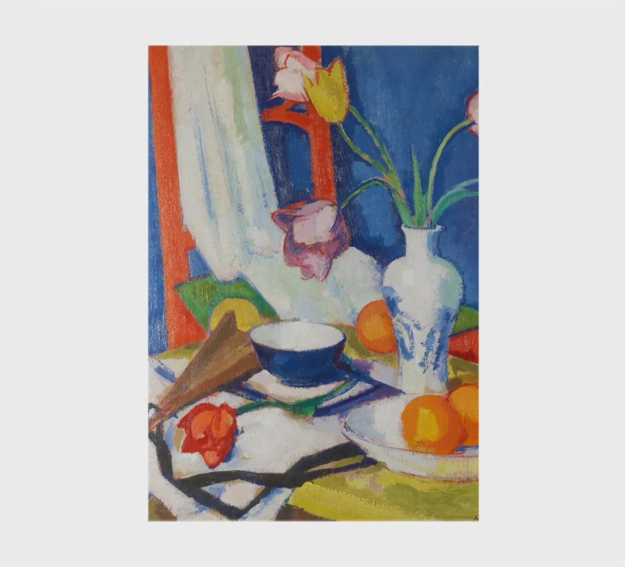 “Still Life with Tulips and Oranges” by Samuel John Peploe notebook by Pretty Flowers Vintage Botanicals