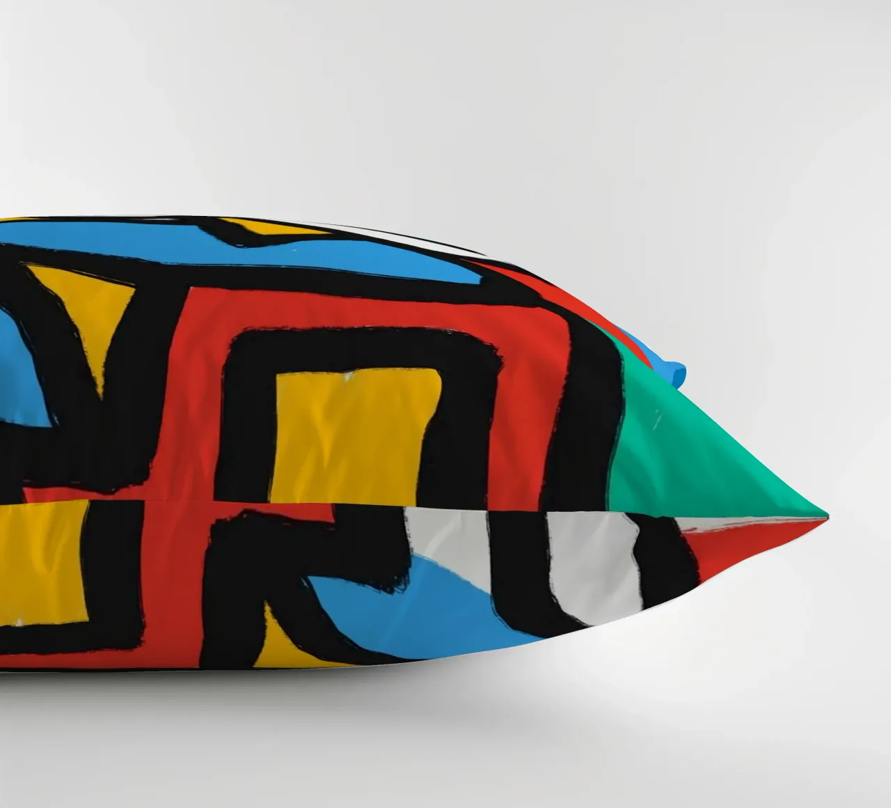 Tropical bath decorative cushion by Little Dean