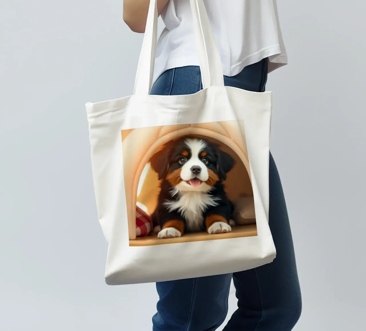 cuccioli carini #4 borsa in juta da Yumis.Beargang.and.Me