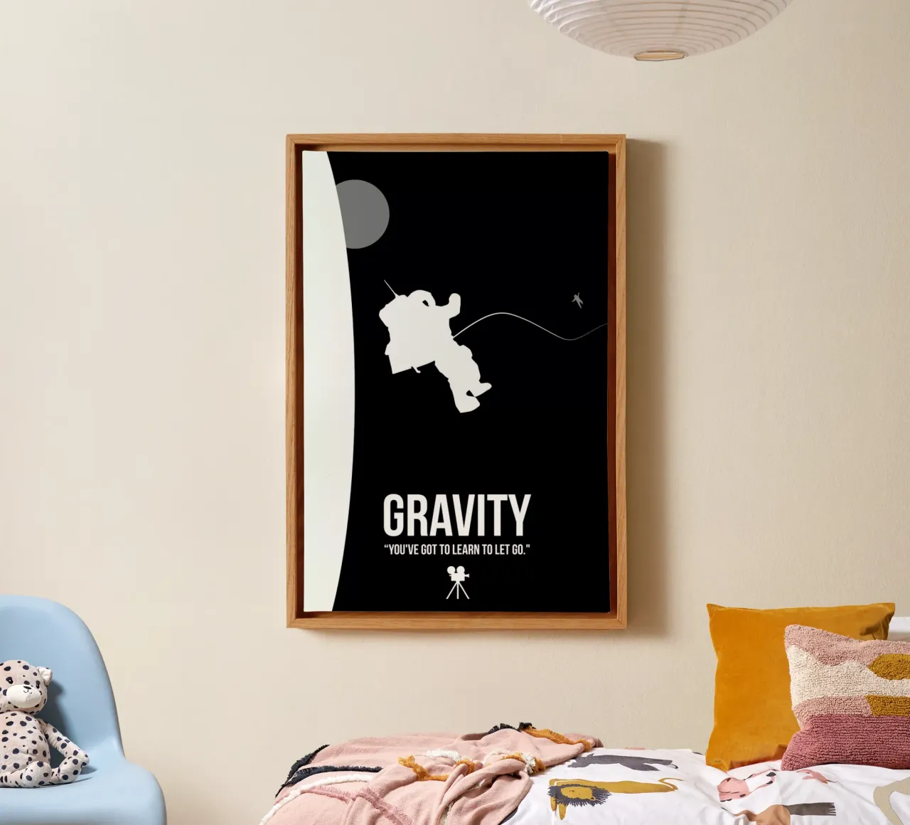 Gravity tela con Cornice a cassetta da Naxart