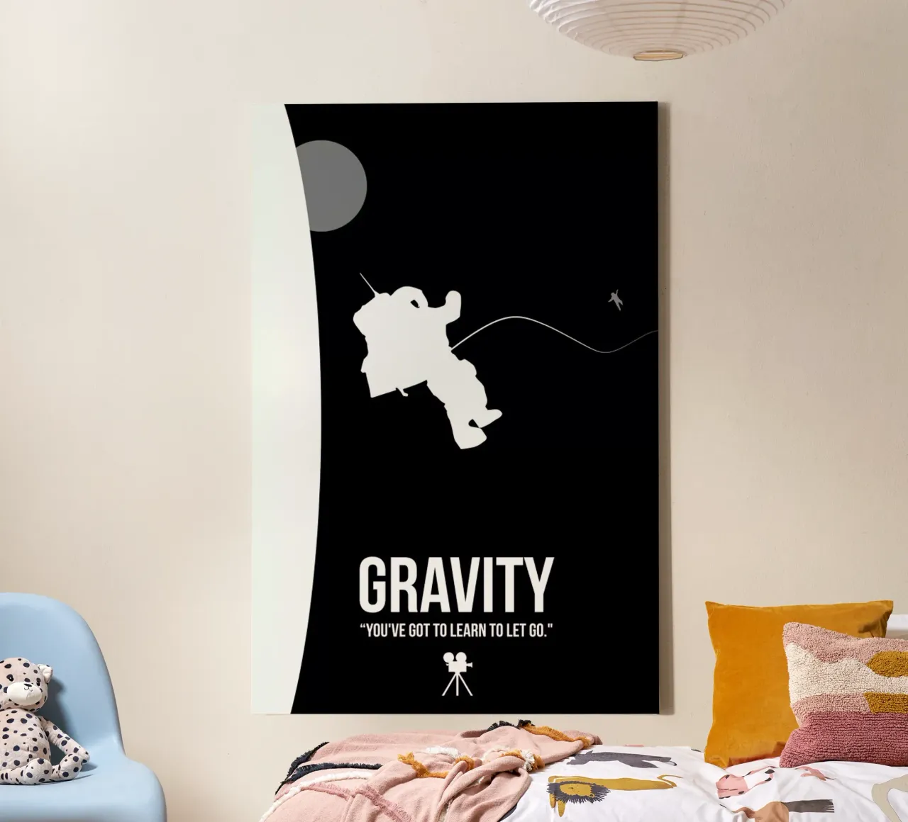 Gravity tela con Cornice a cassetta da Naxart