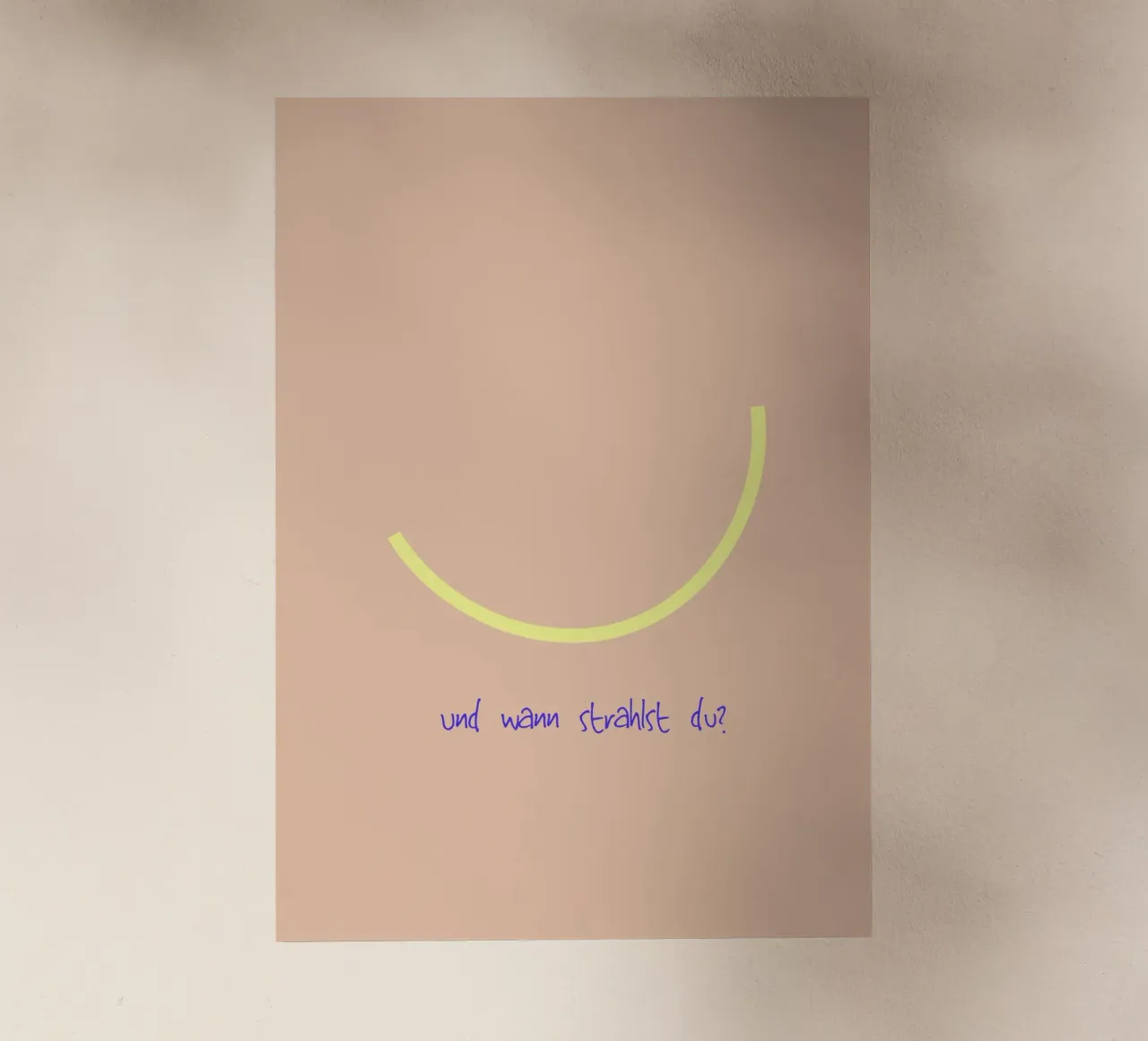 Smile | und wann strahlst du? pellicola backlit da FRICKE DESIGN
