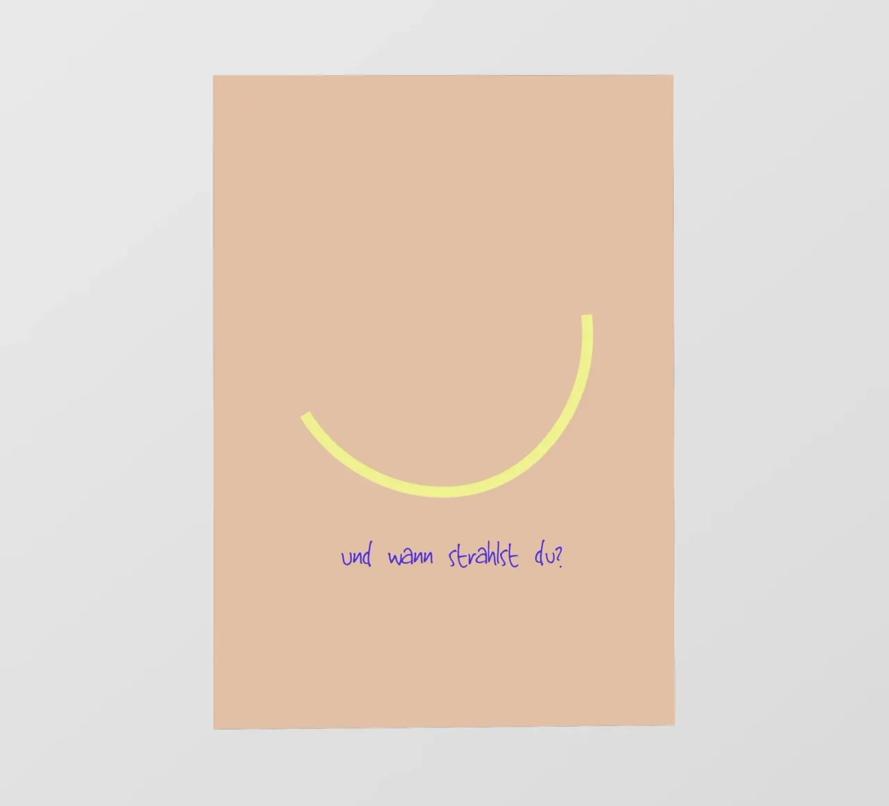 Smile | und wann strahlst du? pellicola backlit da FRICKE DESIGN