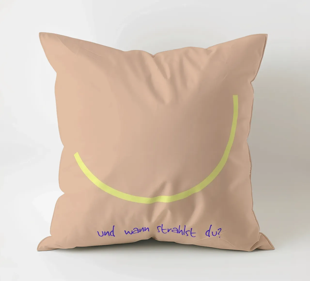 Smile | und wann strahlst du? cuscino da FRICKE DESIGN