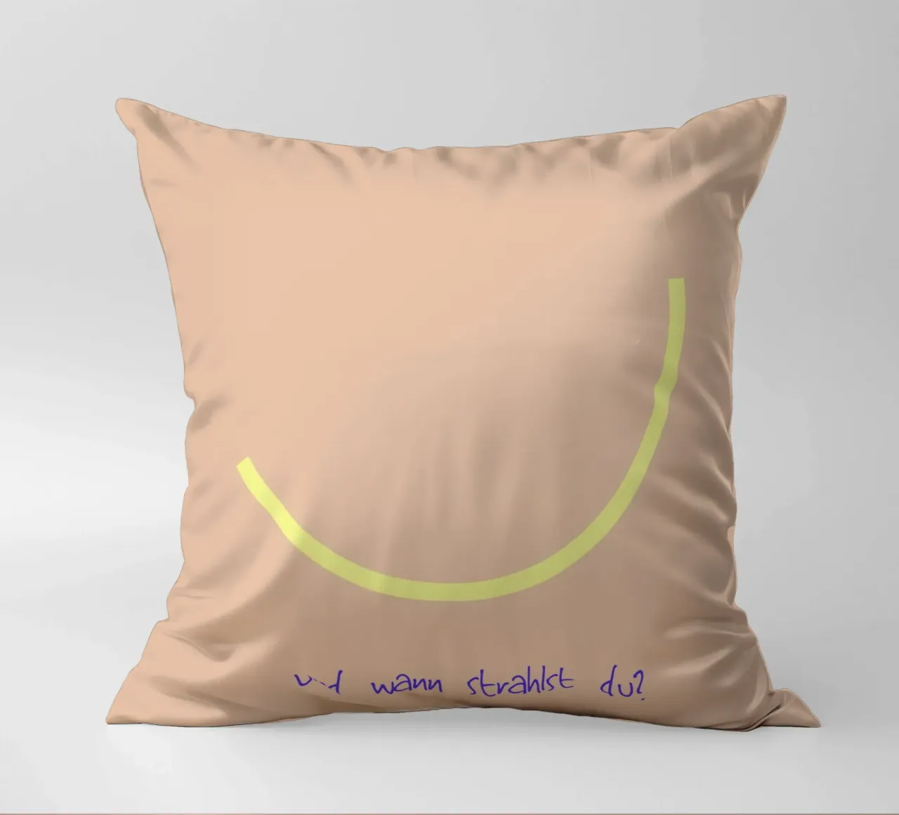 Smile | und wann strahlst du? cuscino da FRICKE DESIGN