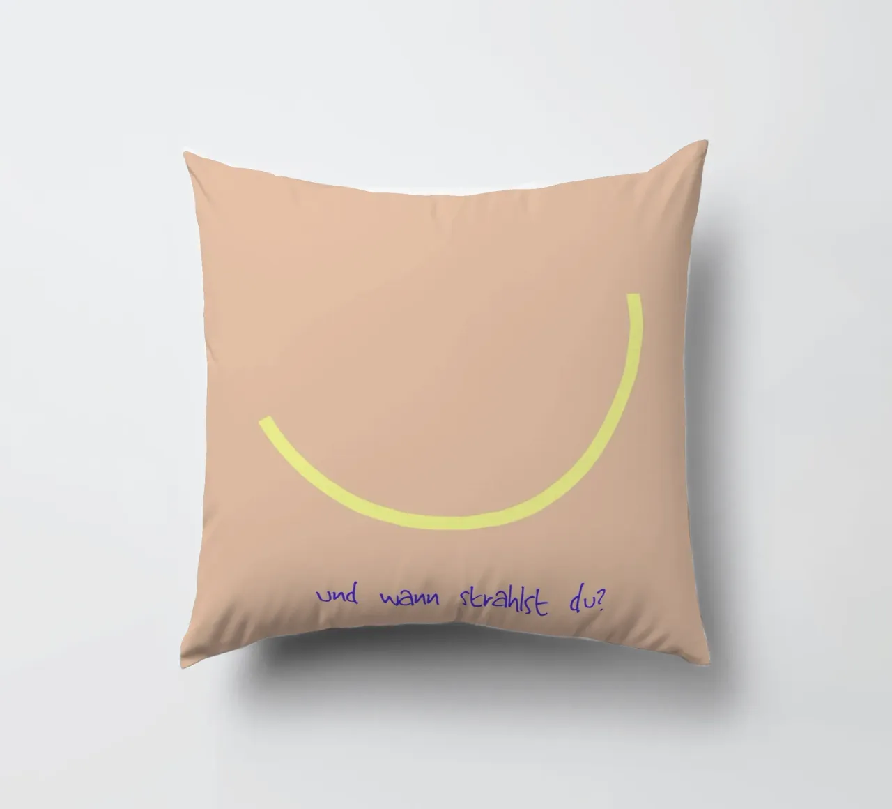 Smile | und wann strahlst du? cuscino da FRICKE DESIGN