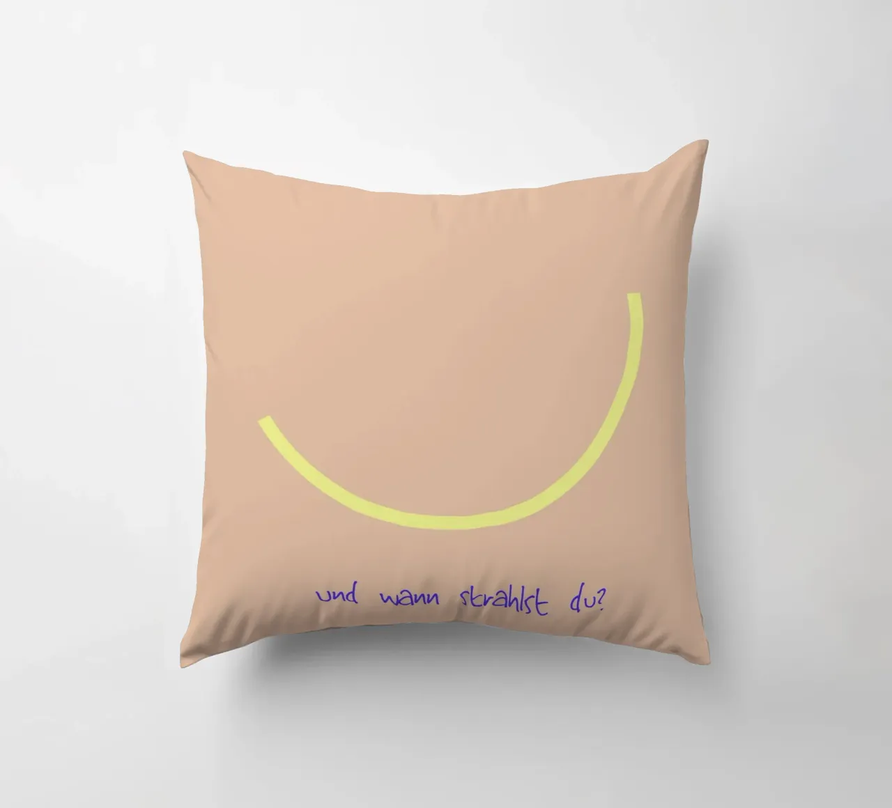 Smile | und wann strahlst du? cuscino da FRICKE DESIGN