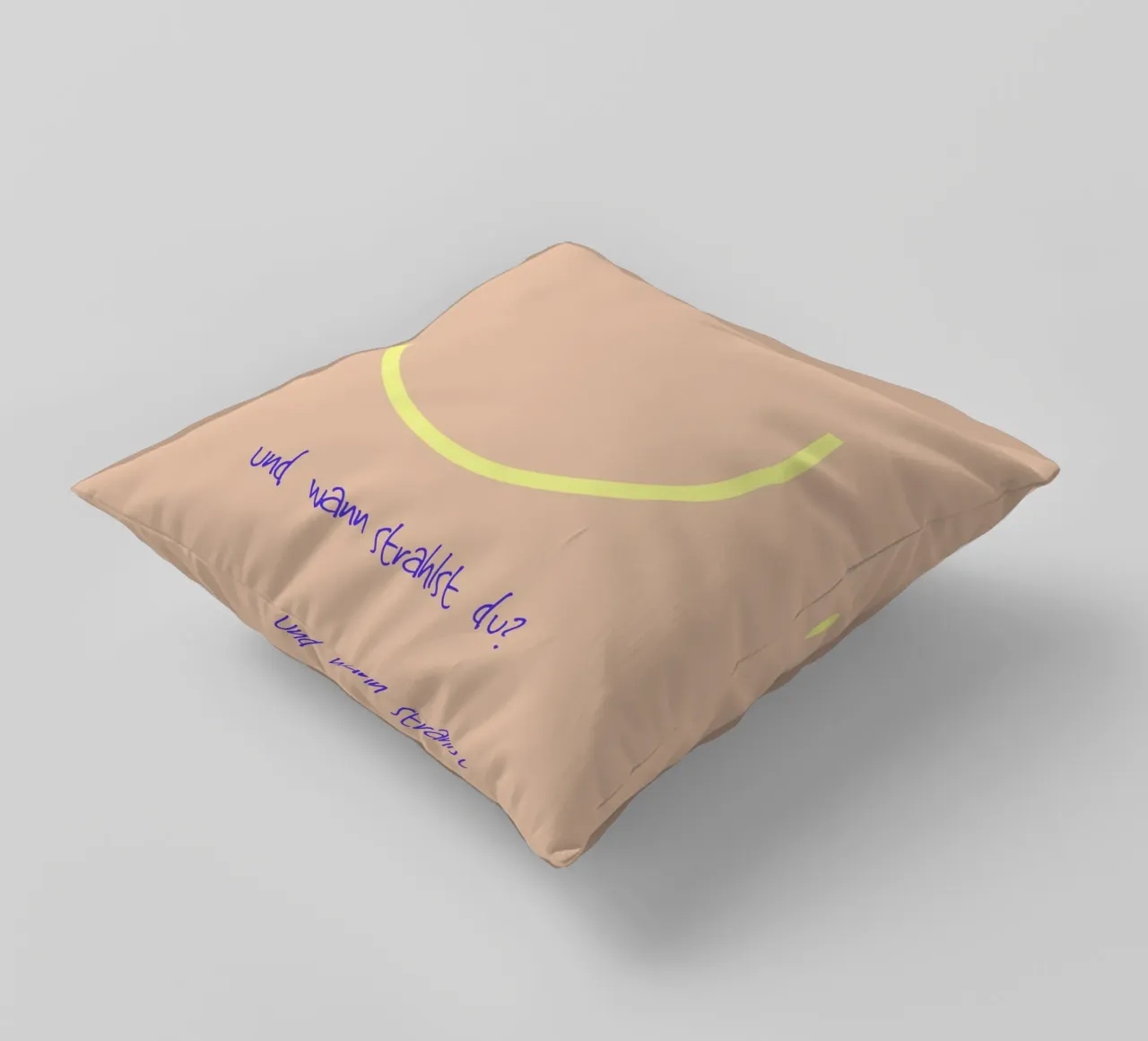 Smile | und wann strahlst du? cuscino da FRICKE DESIGN