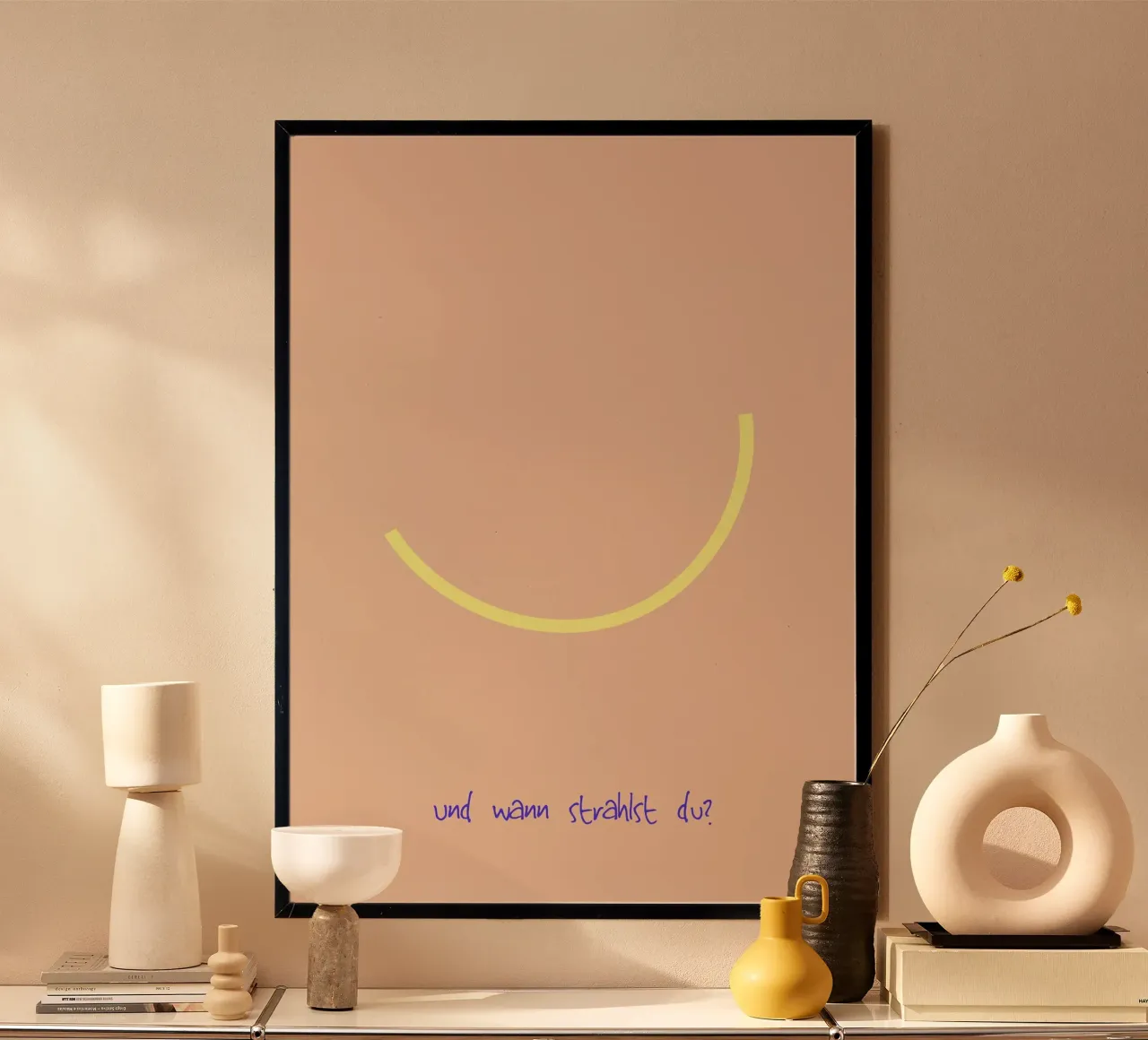 und wann strahlst du? poster da FRICKE DESIGN