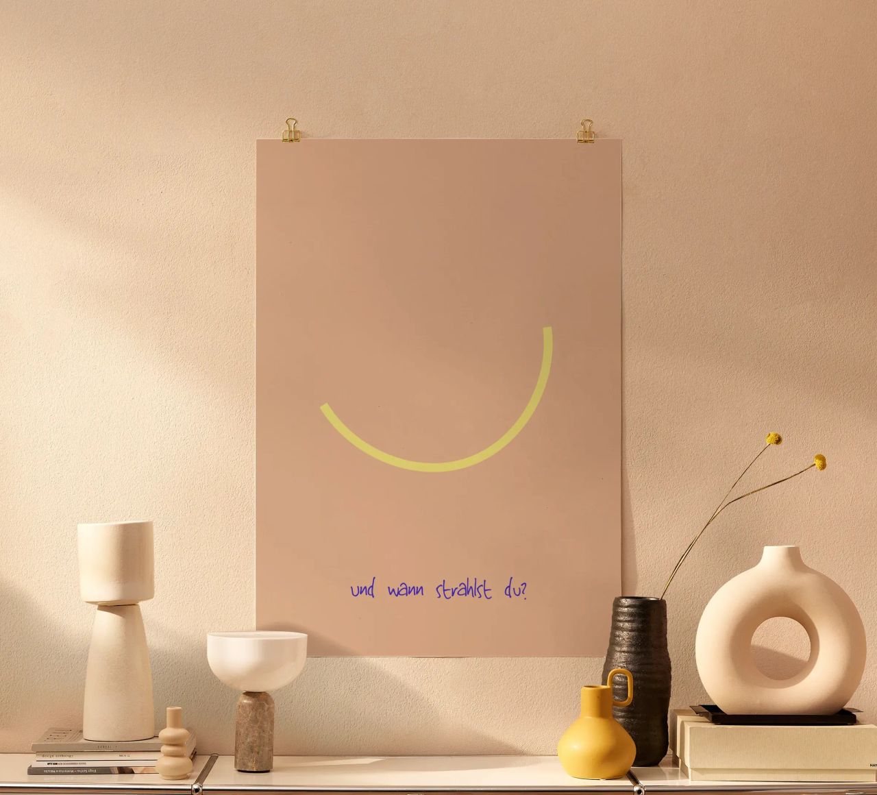 und wann strahlst du? poster da FRICKE DESIGN