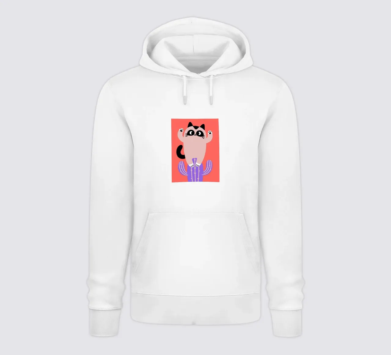 Gatti e cactus felpa con cappuccio da TRENDY POSTER SHOP