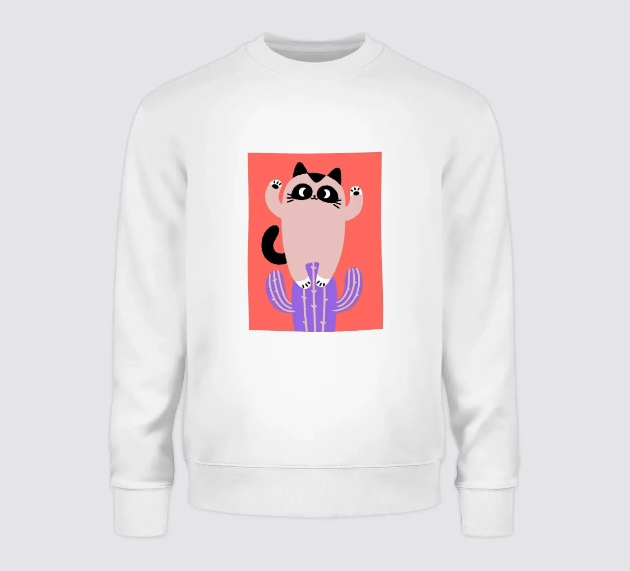 Gatti e cactus felpa da TRENDY POSTER SHOP