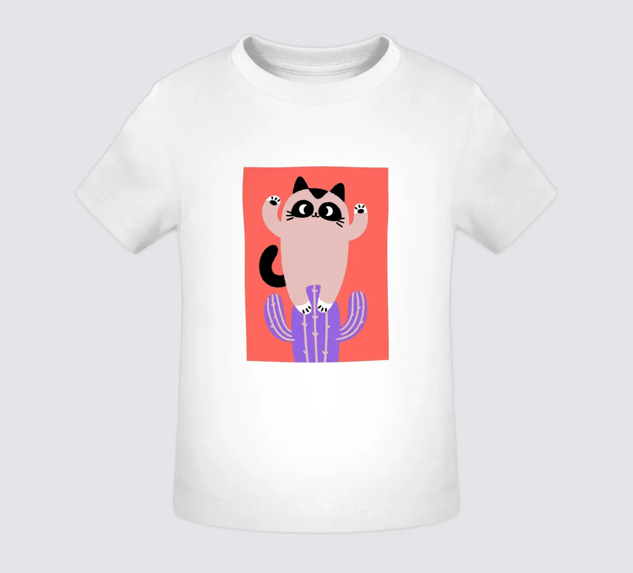 Gatti e cactus maglietta neonato da TRENDY POSTER SHOP