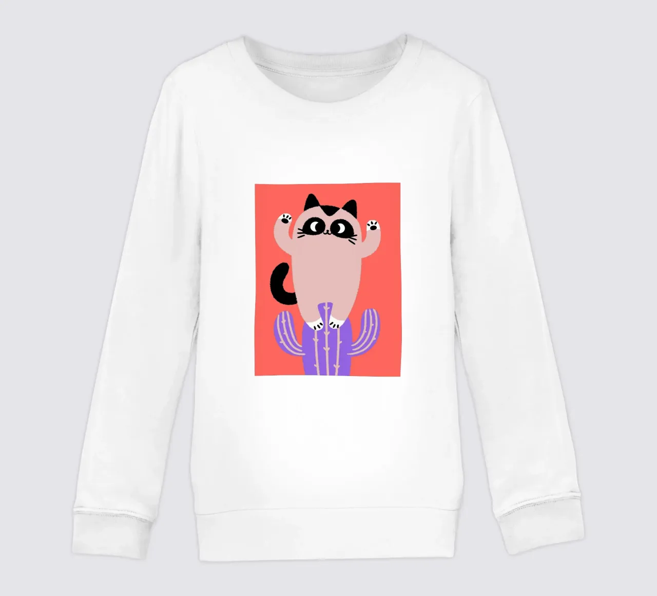 Gatti e cactus felpa bambino da TRENDY POSTER SHOP