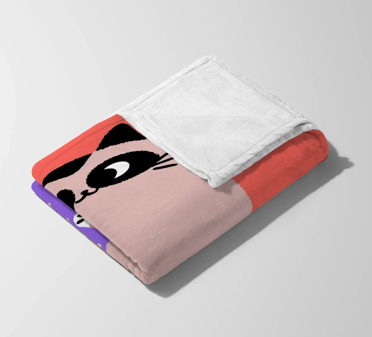 Gatti e cactus coperta in pile da TRENDY POSTER SHOP