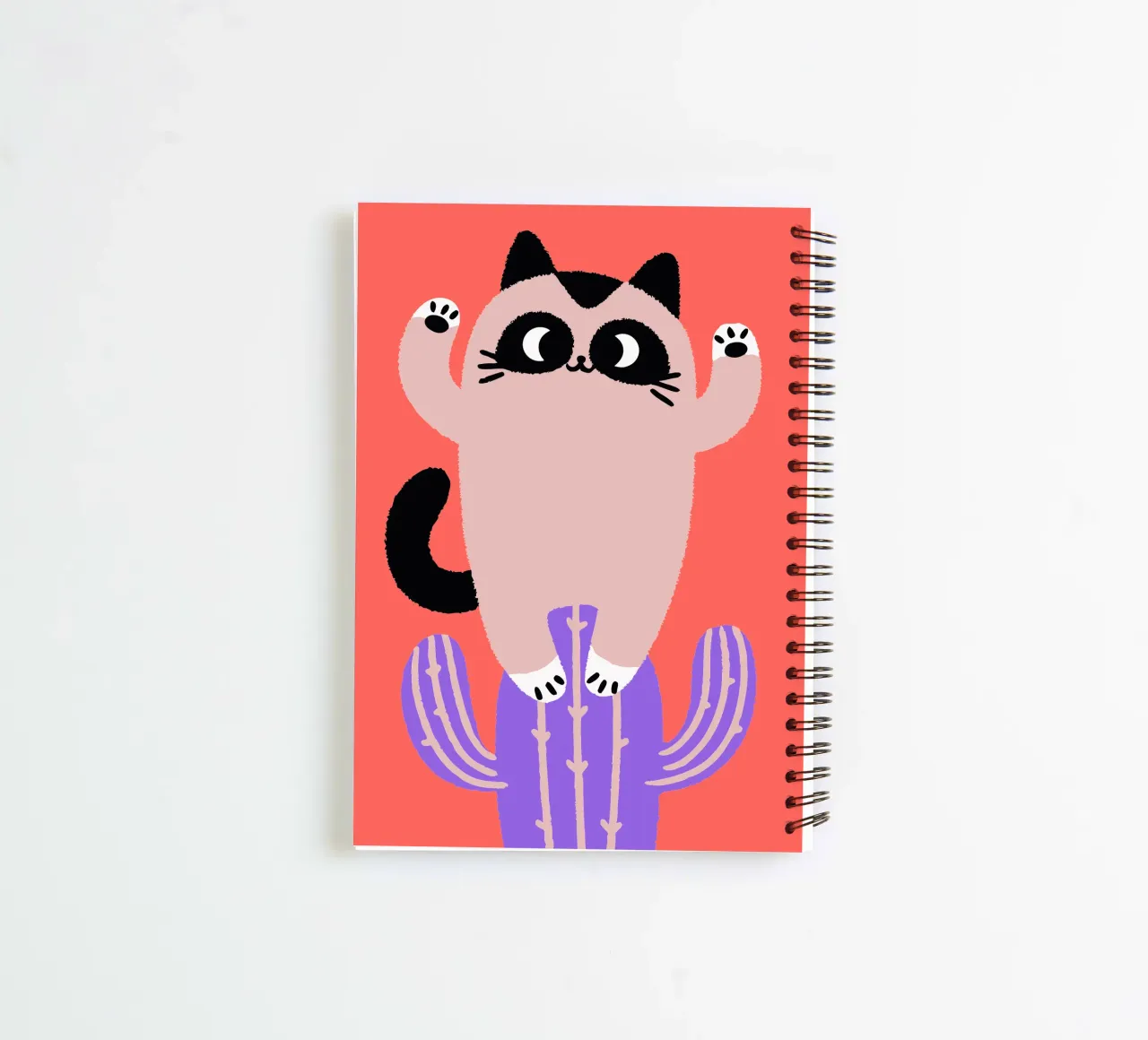 Cats and Cacti spiral notebook by TRENDY POSTER SHOP