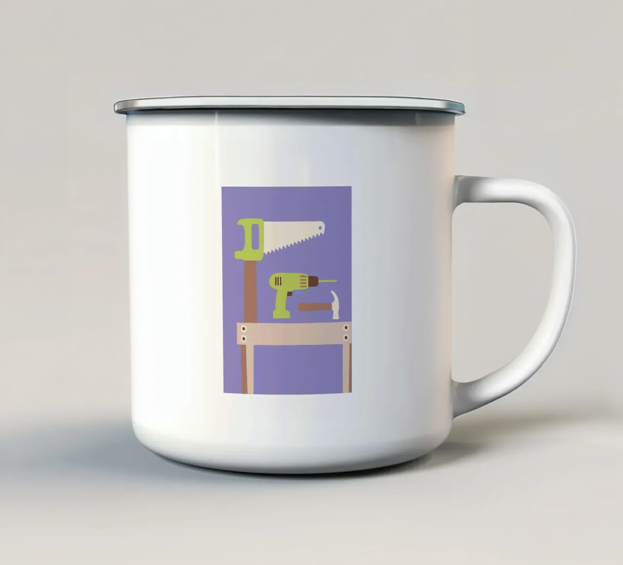 Sega a martello tazza in smalto da TRENDY POSTER SHOP