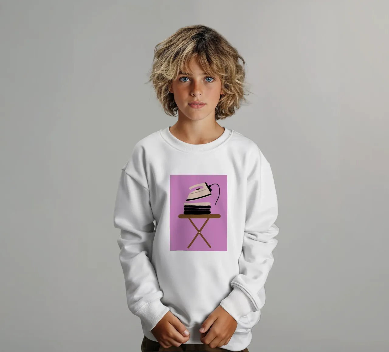 Stiratura delle camicie felpa bambino da TRENDY POSTER SHOP