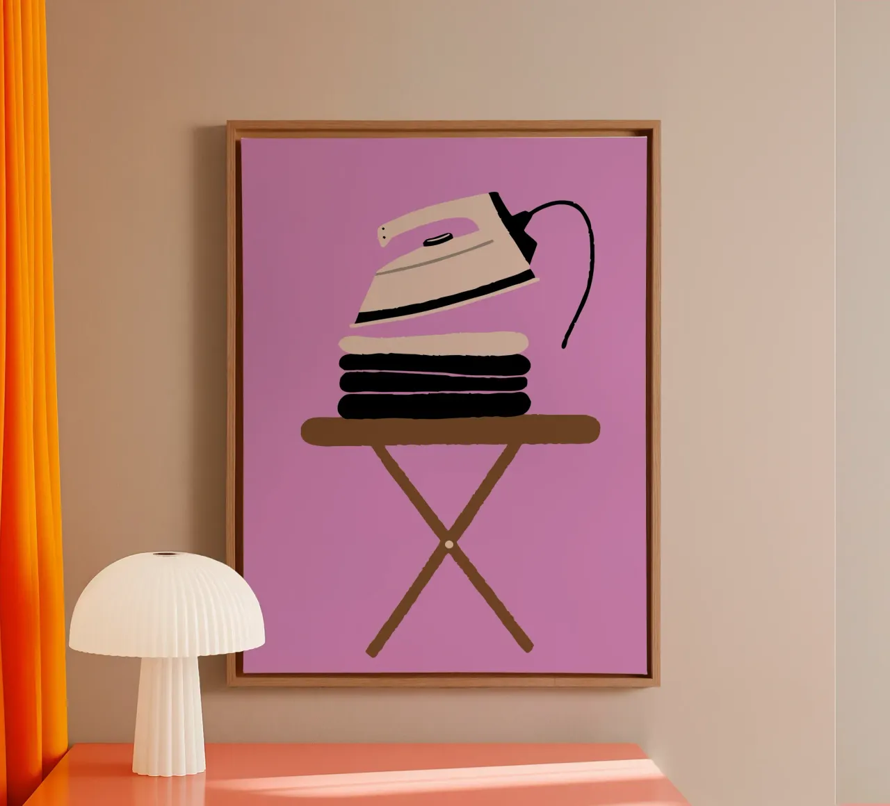 Stiratura delle camicie tela con Cornice a cassetta da TRENDY POSTER SHOP