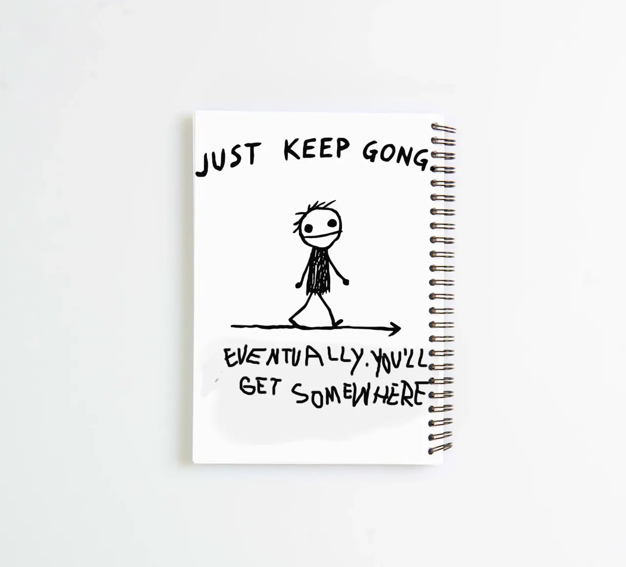The Persistent Stride spiral notebook by ramosashop