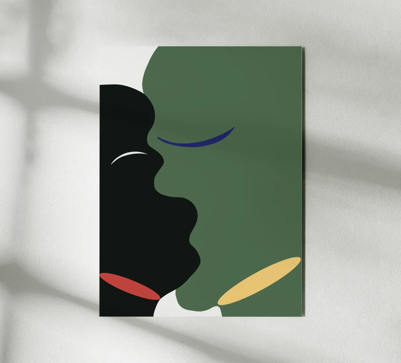 Bacio di colore alluminio dibond da Little Dean