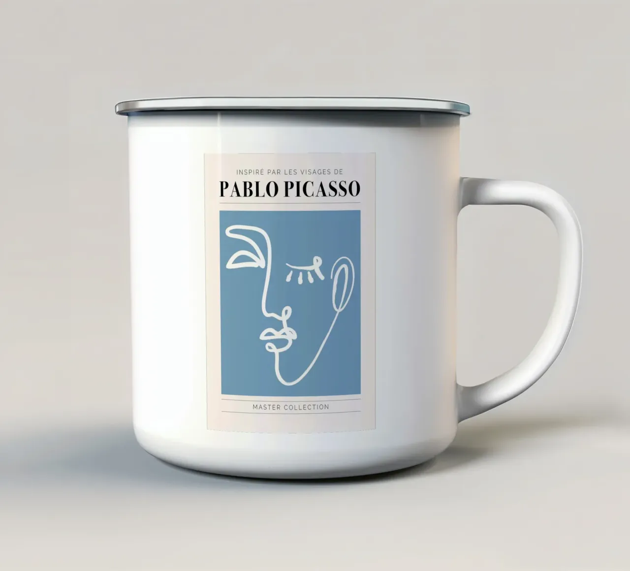 Volto I tazza in smalto da SmithBurk